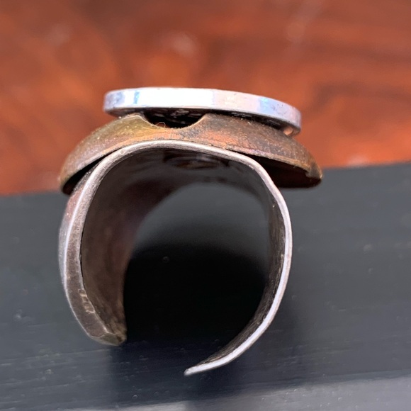 Artistic spoon coin and metal ring - Picture 6 of 9
